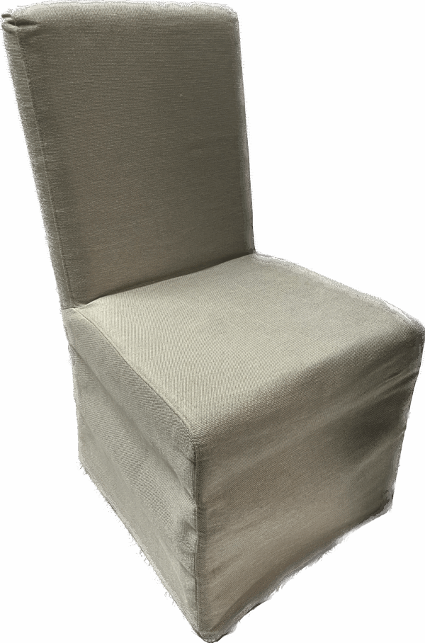 Wheat Linen Slipcovered Chair