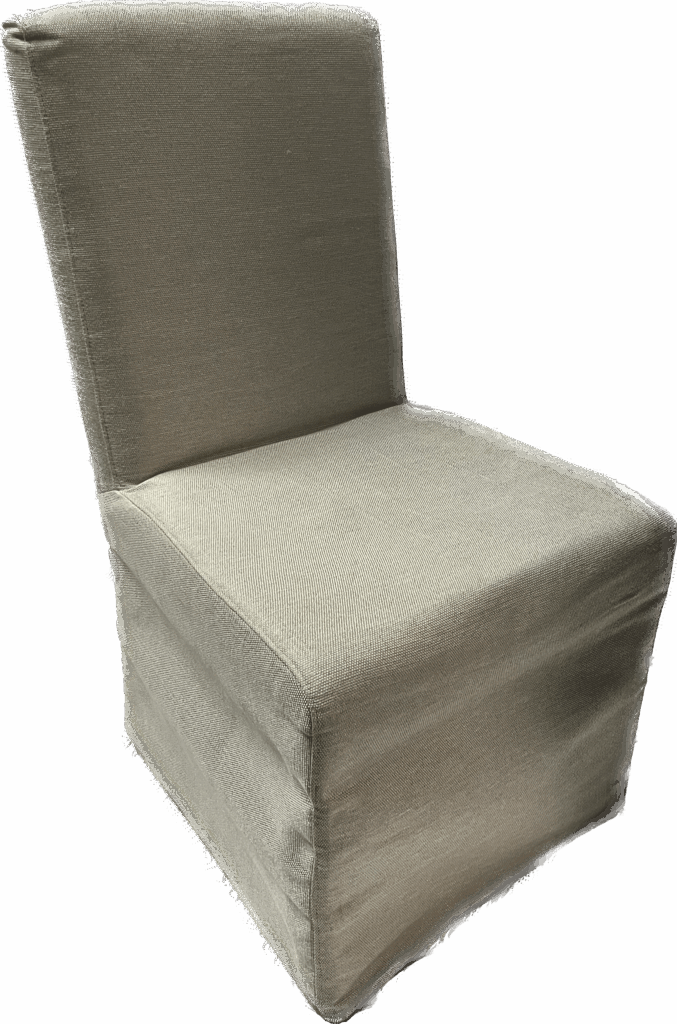 Wheat Linen Slipcovered Chair