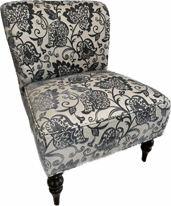 Blue Floral Chair