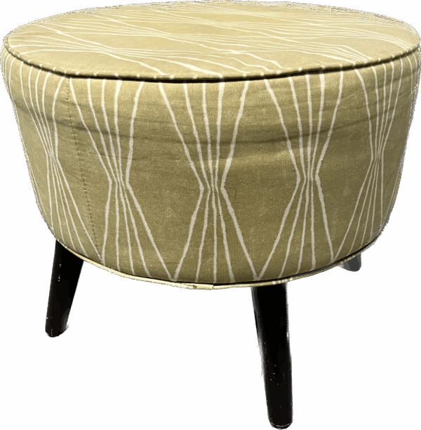 Green Upholstered Ottoman