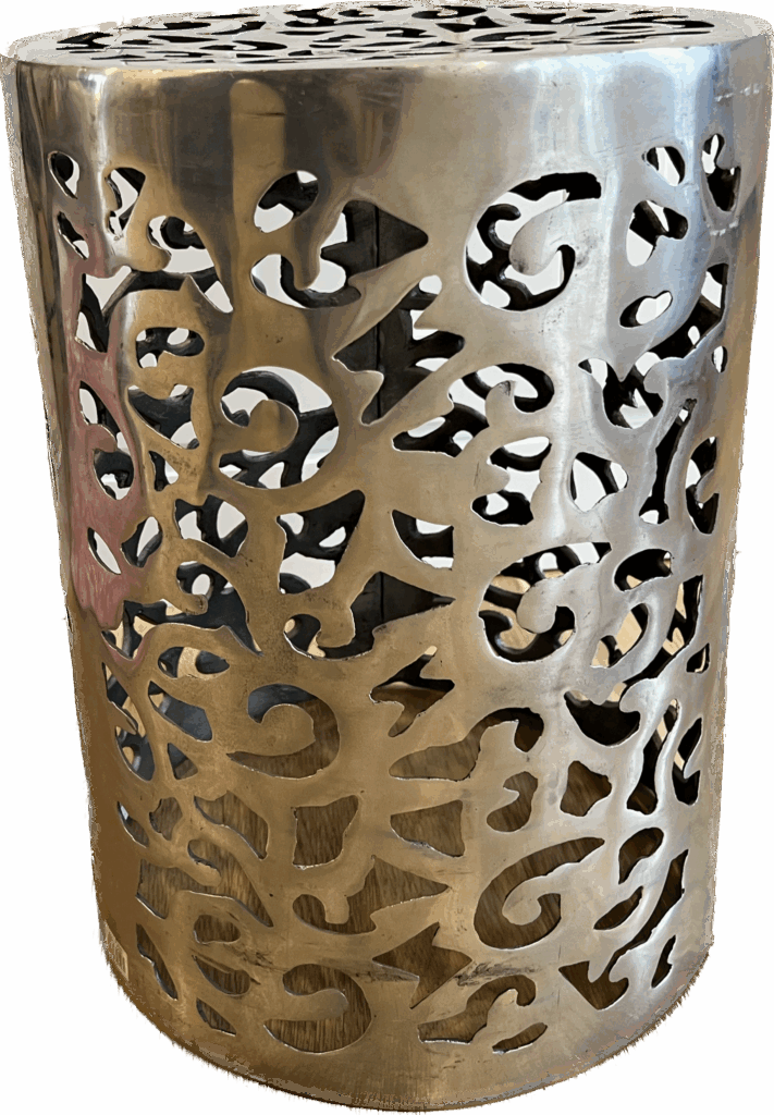 Metal Cut Out Side Table