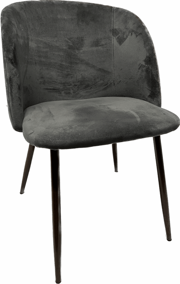 Modern Grey Velvet Chair