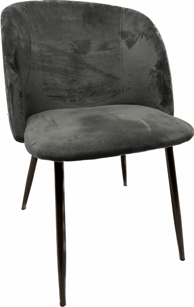 Modern Grey Velvet Chair