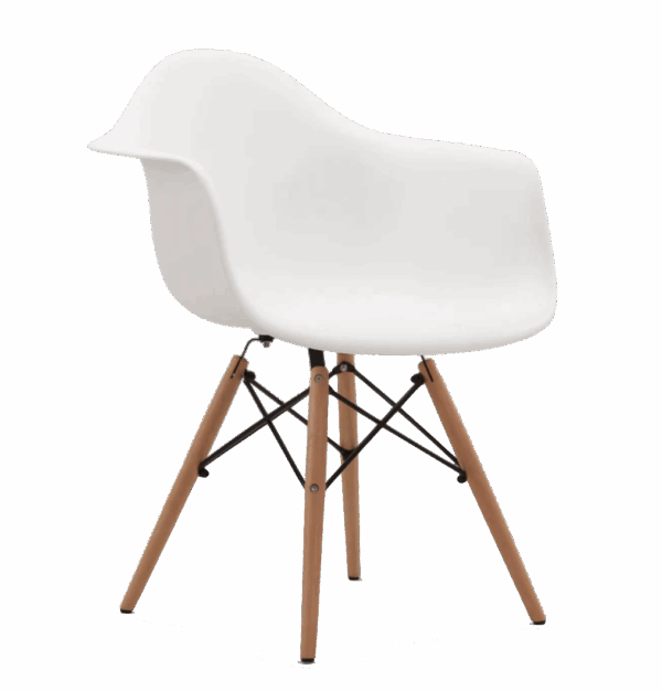 White Bucket Armchair