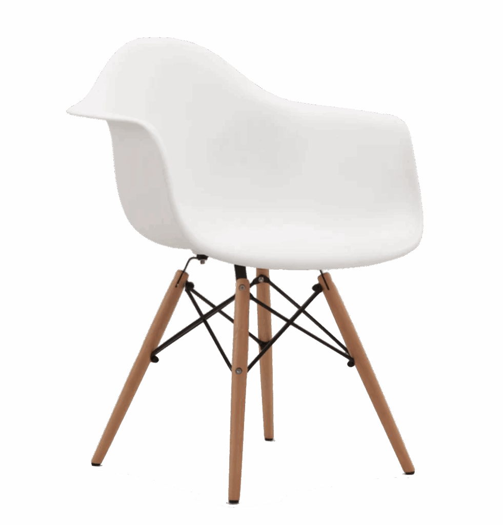 White Bucket Armchair