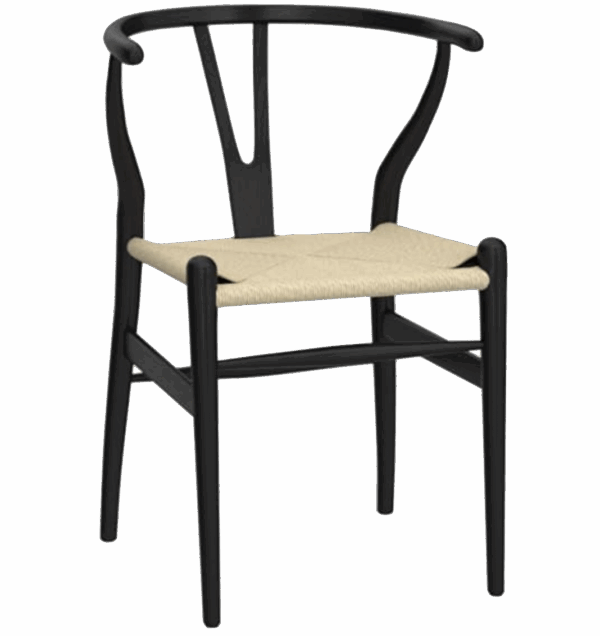 Brown Wishbone Chair