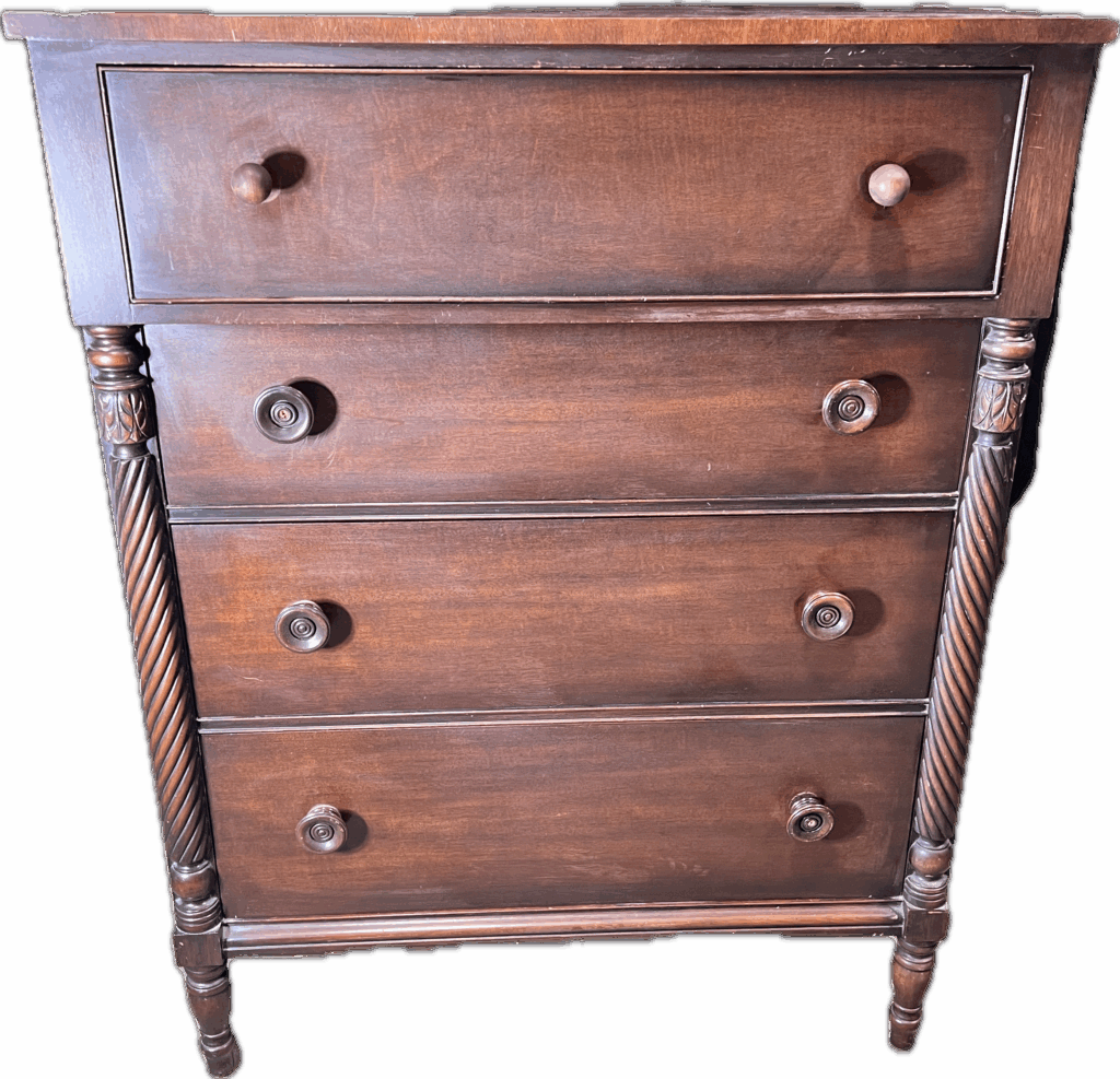 Mahogany 4 Drawer Chest