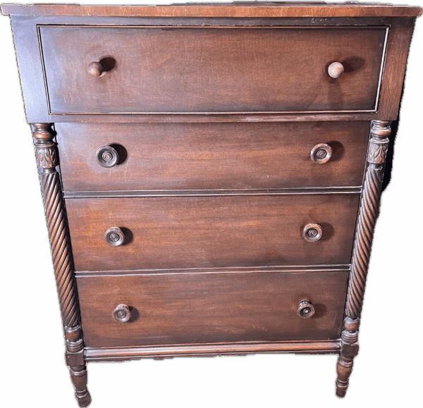 Mahogany 4 Drawer Chest