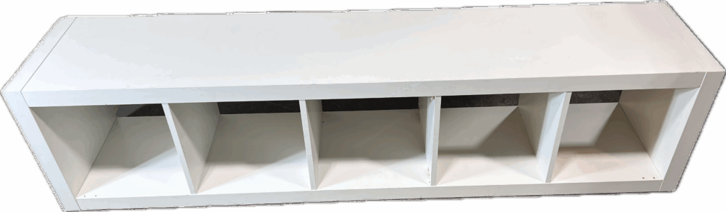 White Open Shelving Unit