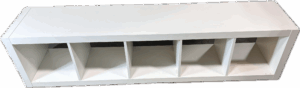 White Open Shelving Unit