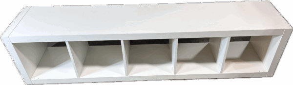 White Open Shelving Unit