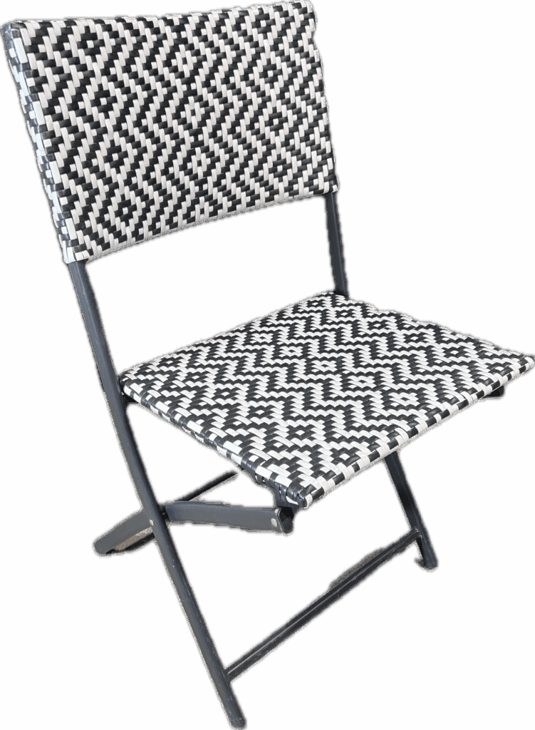 Black and White Bistro Chair