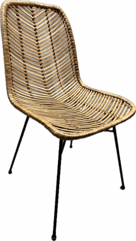 Herringbone Rattan Chair