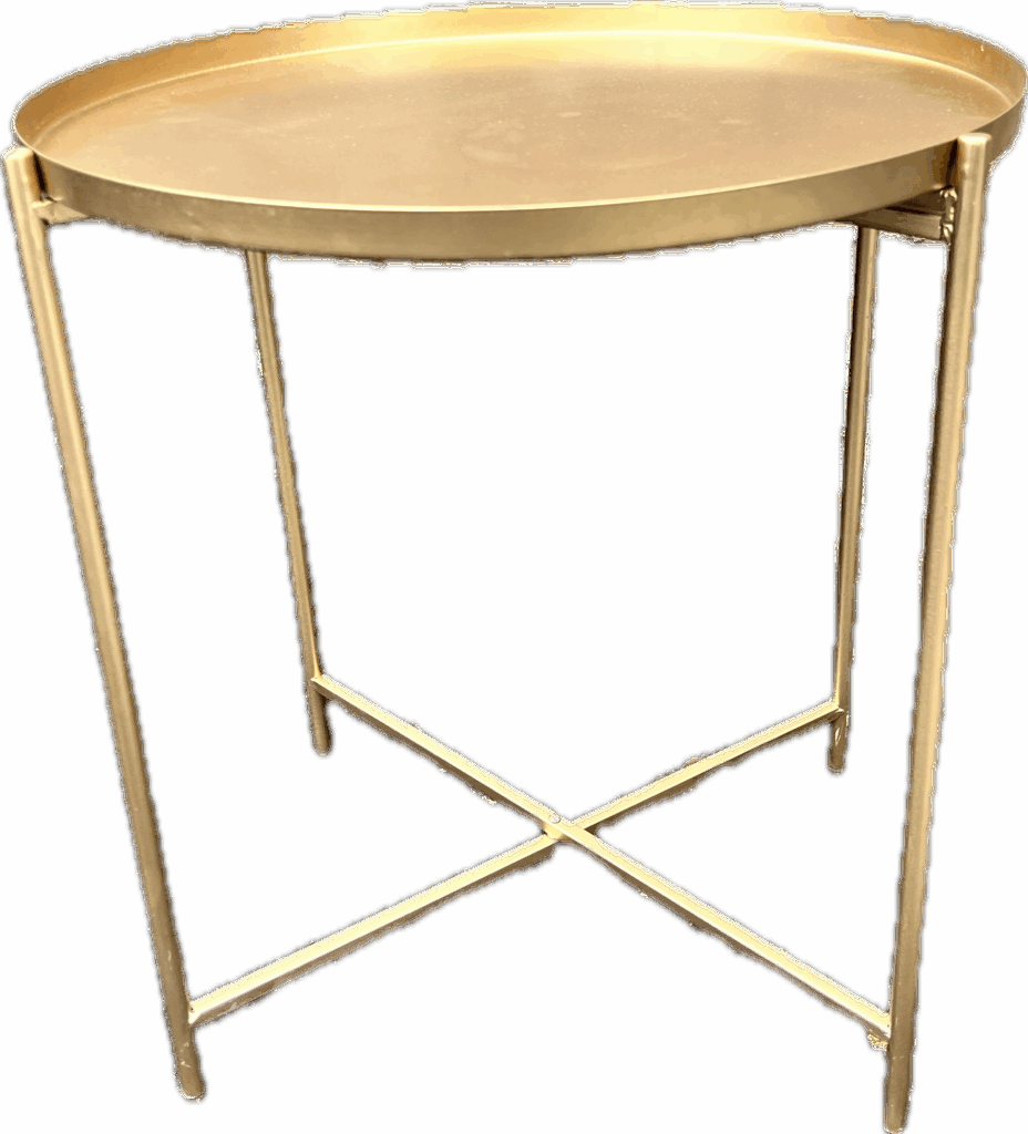 Gold Round Side Table
