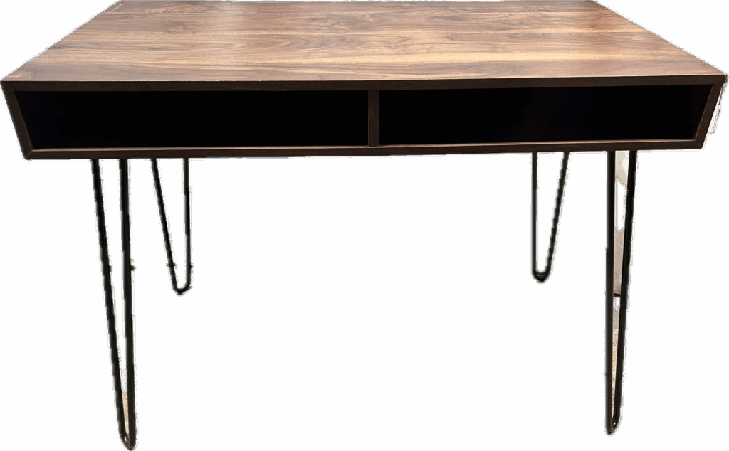 Wood desk with Hairpin Legs