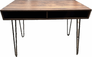 Wood desk with Hairpin Legs