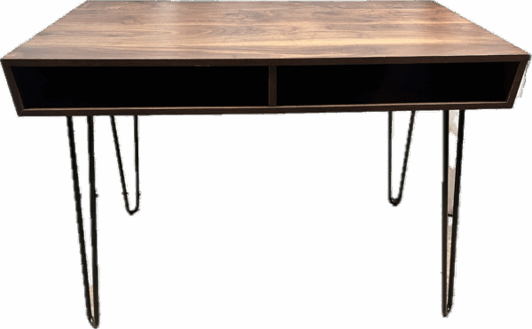 Wood desk with Hairpin Legs