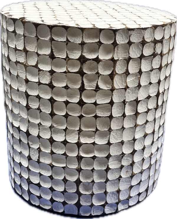 Modern Handmade Chiseled Accent Table