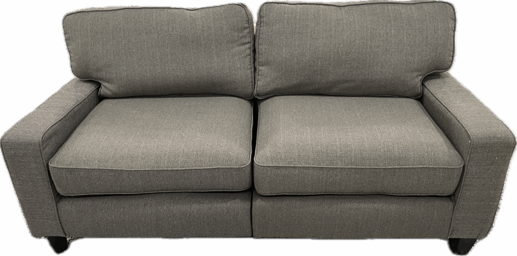 Grey Upholstered Loveseat