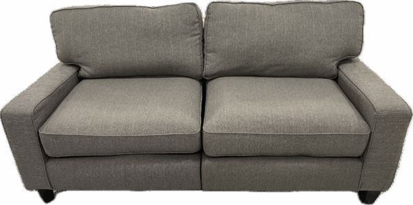 Grey Upholstered Loveseat