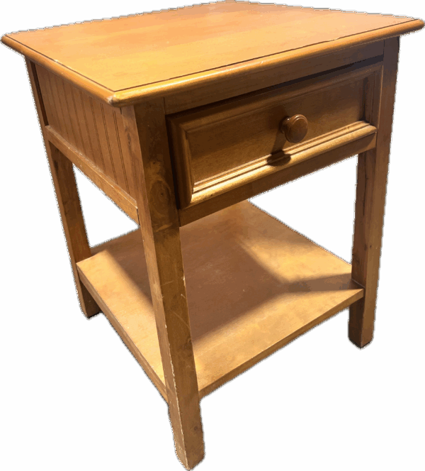 Wooden 1 Drawer Side Table