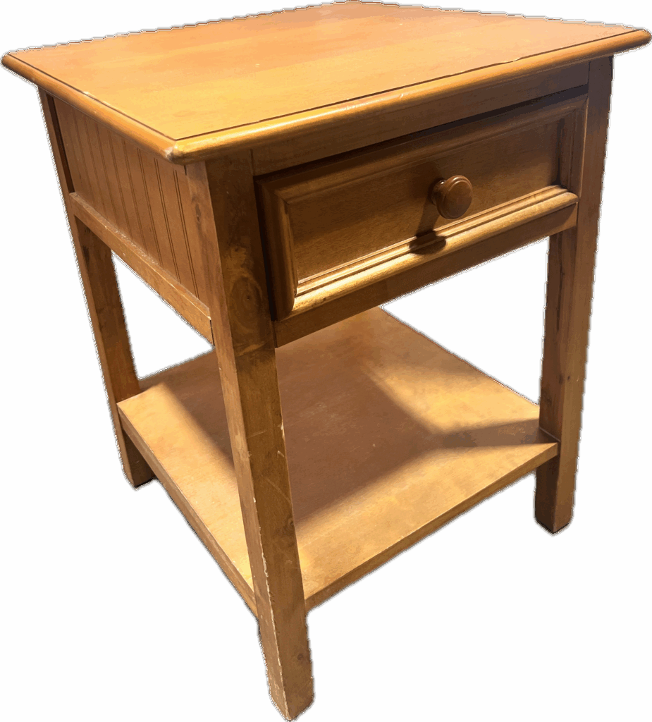 Wooden 1 Drawer Side Table