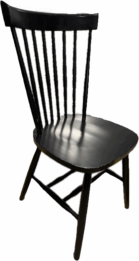 Black Spindle Back Chair