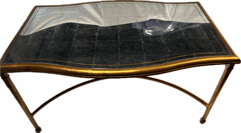 Gold Mirror Top Coffee Table