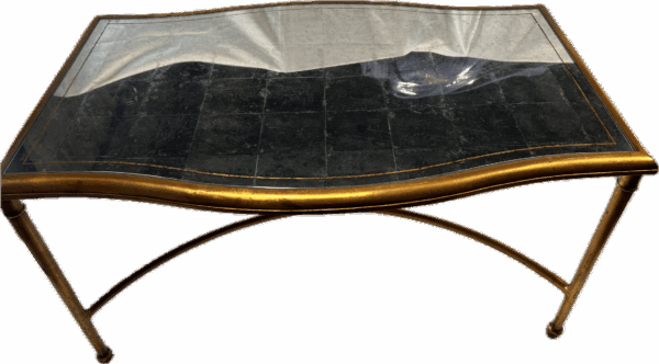 Gold Mirror Top Coffee Table