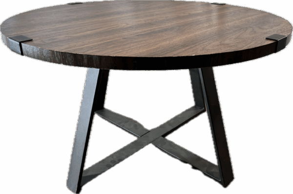 Indistrial Coffee Table With Black Base