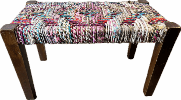 Colorful Woven Bench