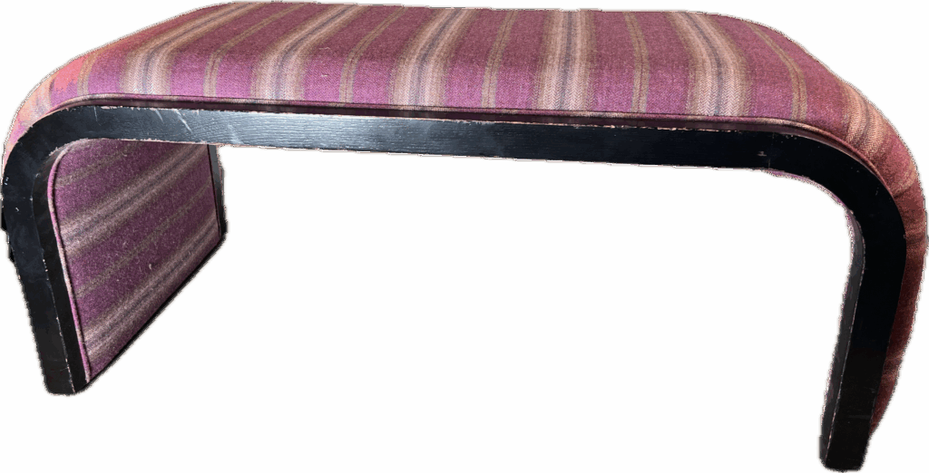 Purple Waterfall Style Bench