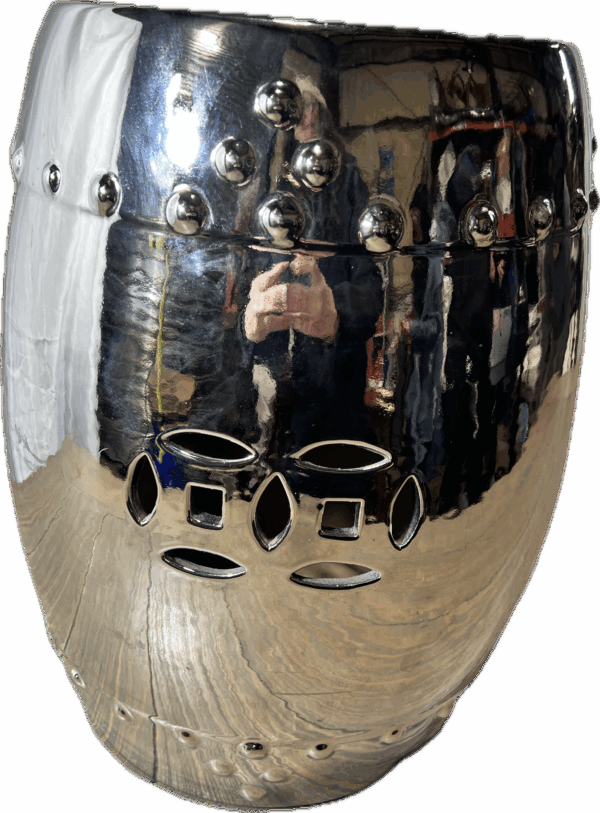 Silver Garden Stool