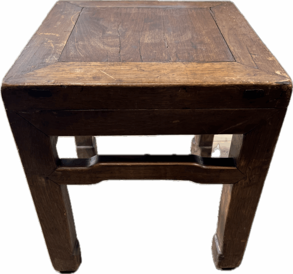 Vintage Dark Wood Stool