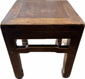 Vintage Dark Wood Stool
