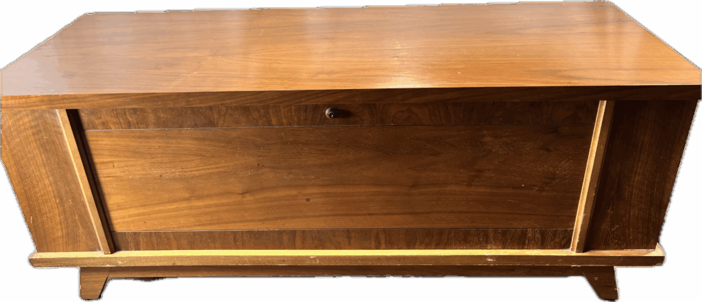 Stained Wood Blanket Chest