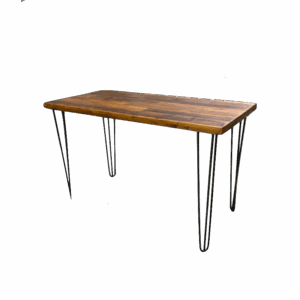 Foldable Wood Desk with Hairpin Legs