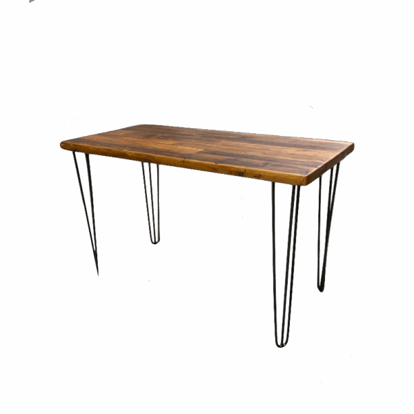 Foldable Wood Desk with Hairpin Legs