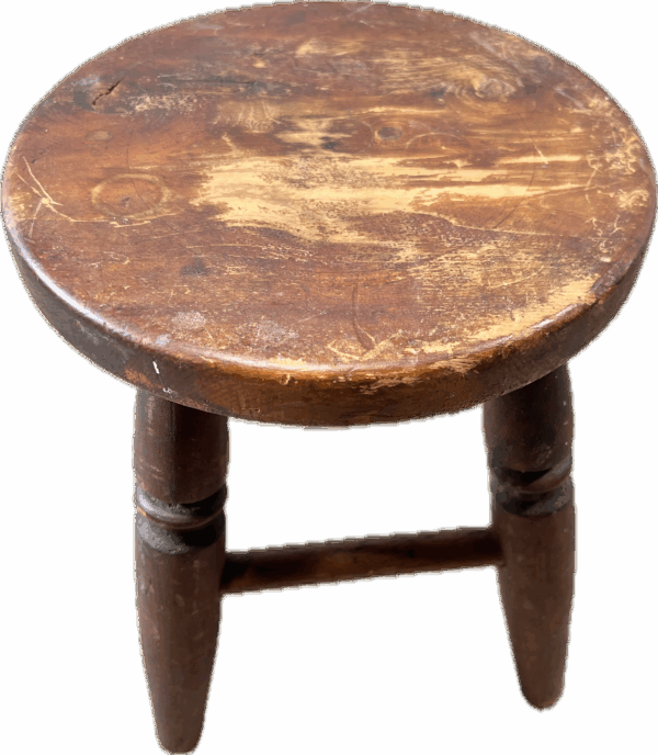 Vintage Wood Footstool