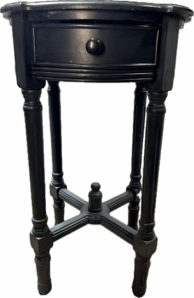 Blue Tall Bedside Table