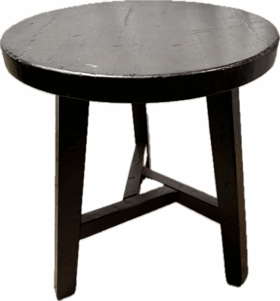 Dark Wood 3 Leg Side Table