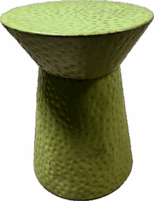 Apple Green Hammered Side Table