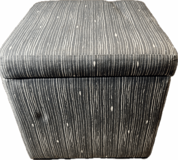 Black and White Storage Ottoman