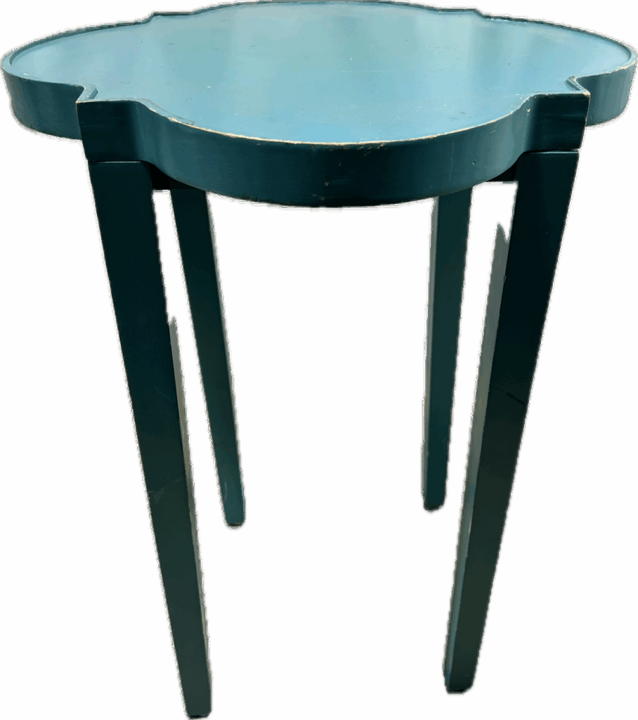 Quatrefoil Turquoise Table