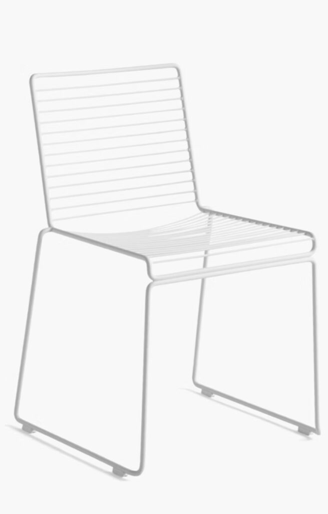White Airy Metal Chair