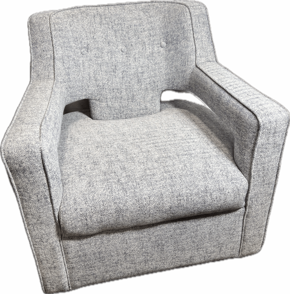 Blue Modern Swivel Chair