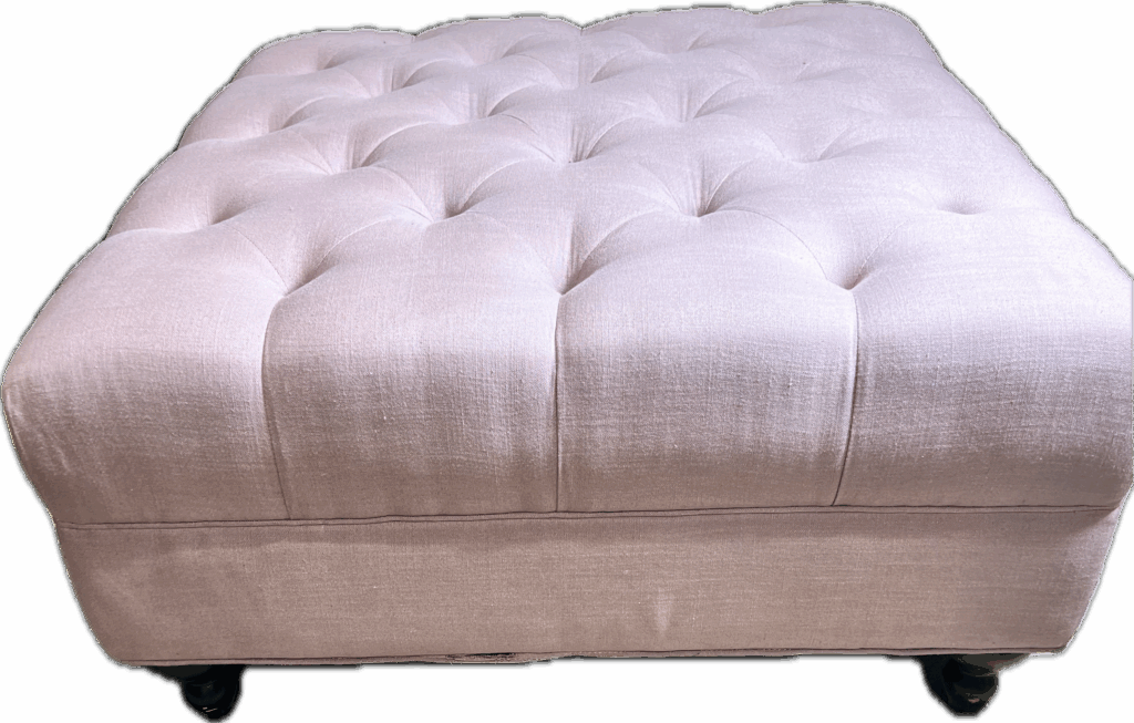 Lavender Tufted Cocktail Ottoman