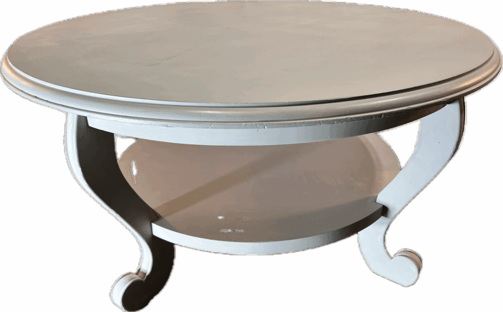 Grey Round 2 Level Coffee Table