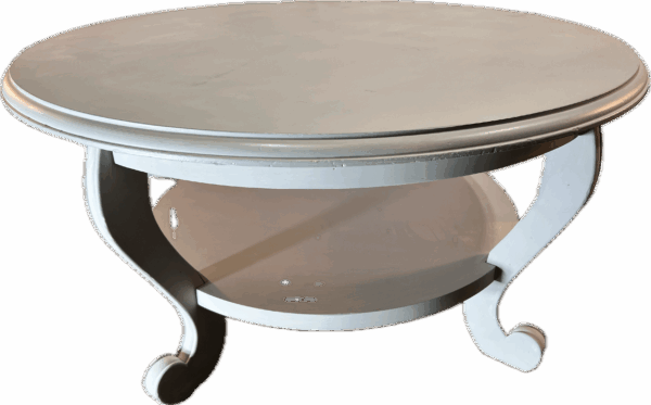Grey Round 2 Level Coffee Table