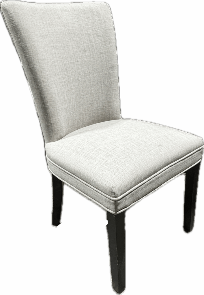 Grey Linen Dining Chair